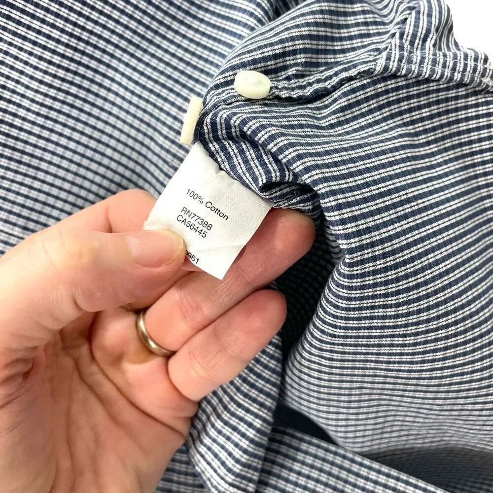 J. Crew‎ micro plaid 80’s 2-ply cotton Thompson Shirtings shirt Size M